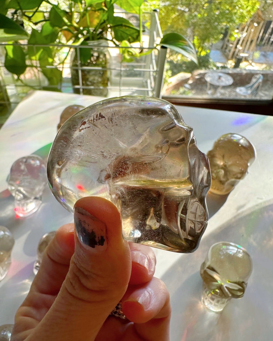 Smoky Quartz Skull - 13