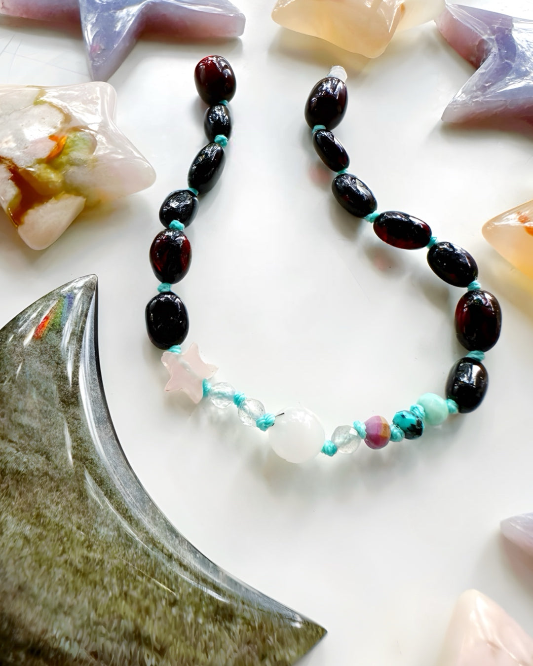 “Wish” Baltic Amber & Gemstone Bracelet - Baltic Mermaid