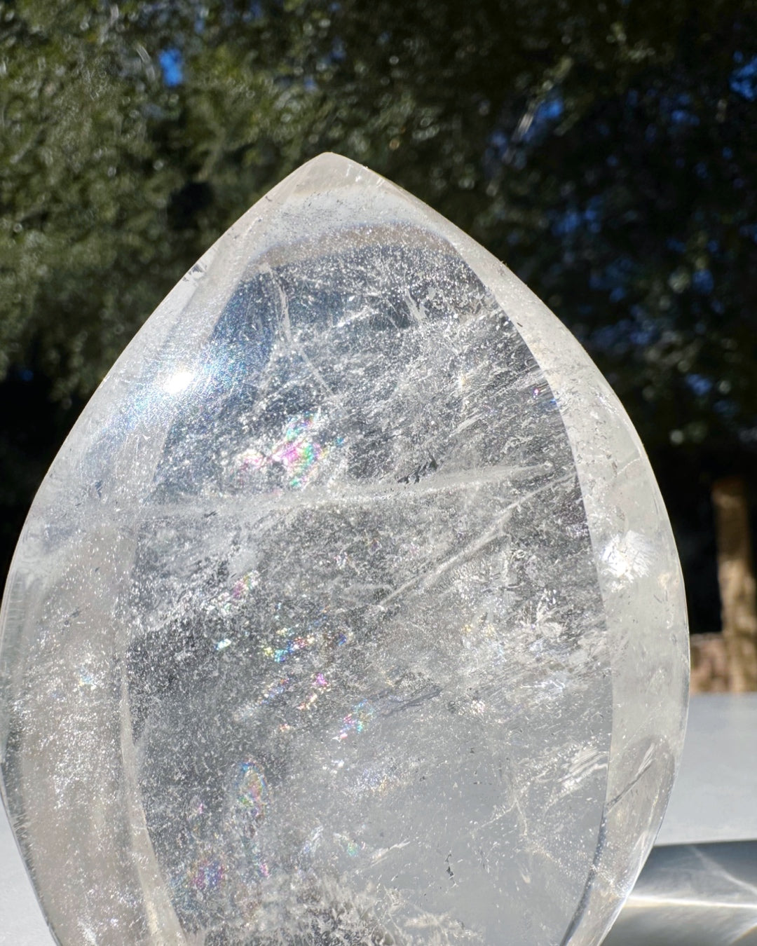 Clear Quartz Flame