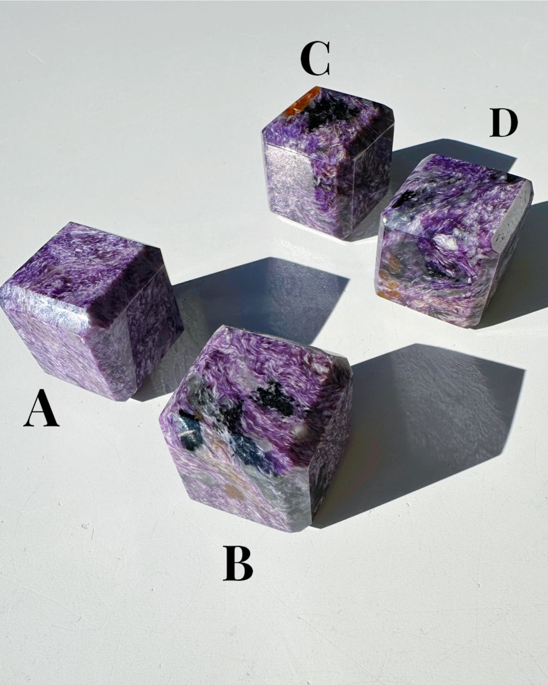 Charoite Cubes - Baltic Mermaid