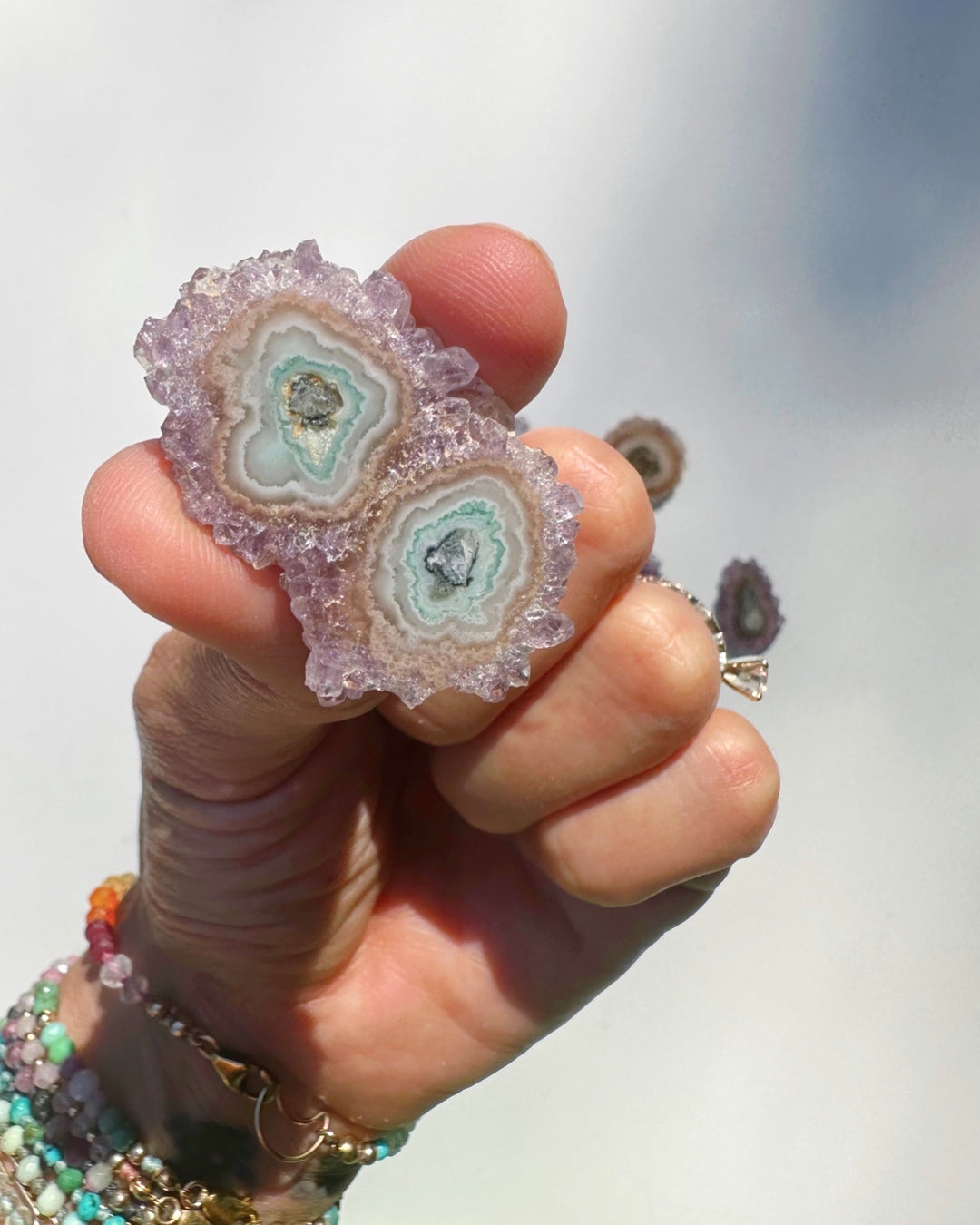 Amethyst Stalactite Slice E