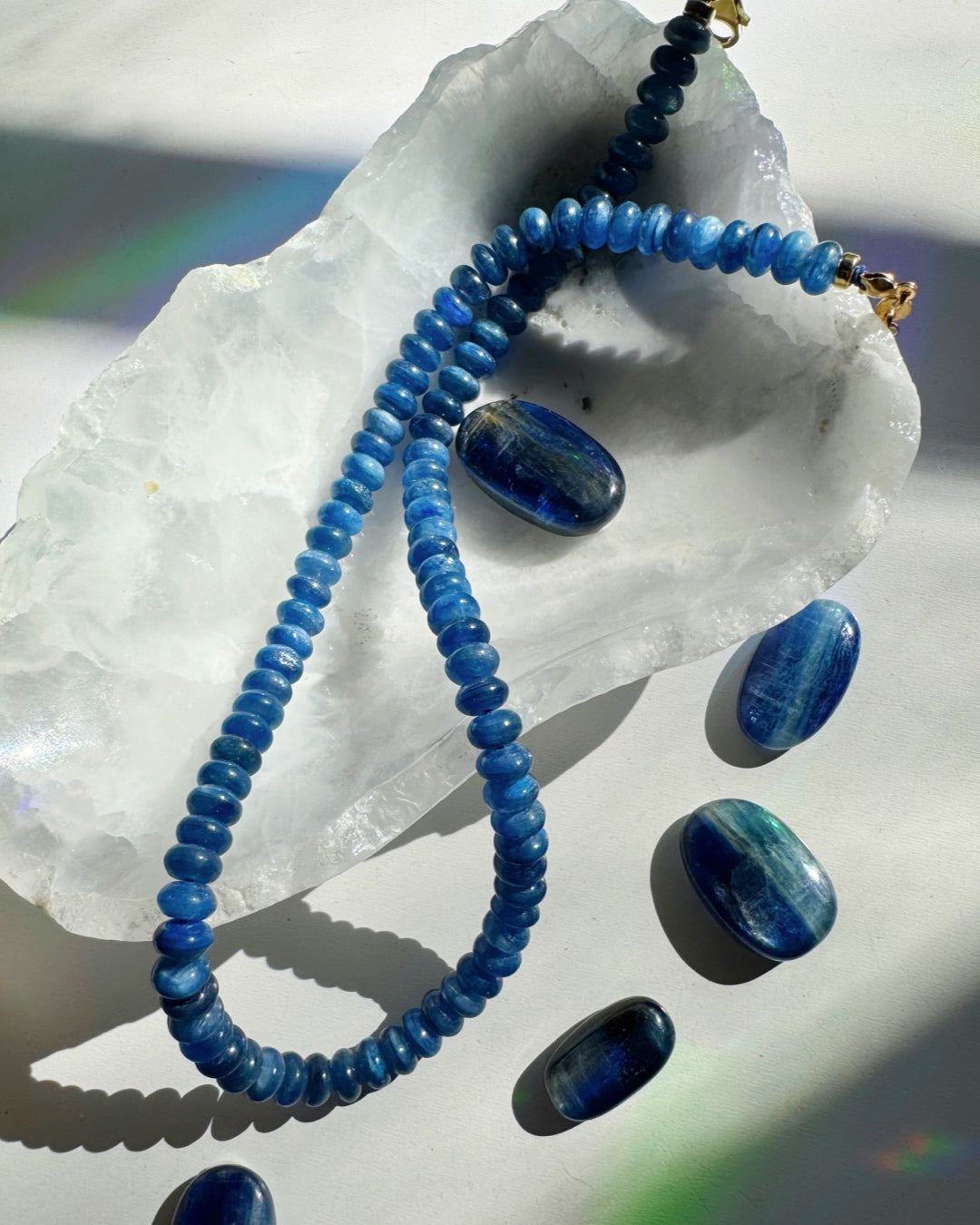 “Diana” - Blue Kyanite Gemstone Candy Necklace