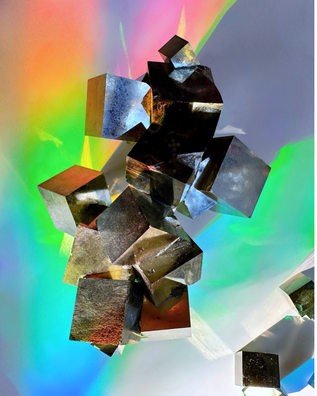 Pyrite Cube Cluster - AAA - Baltic Mermaid