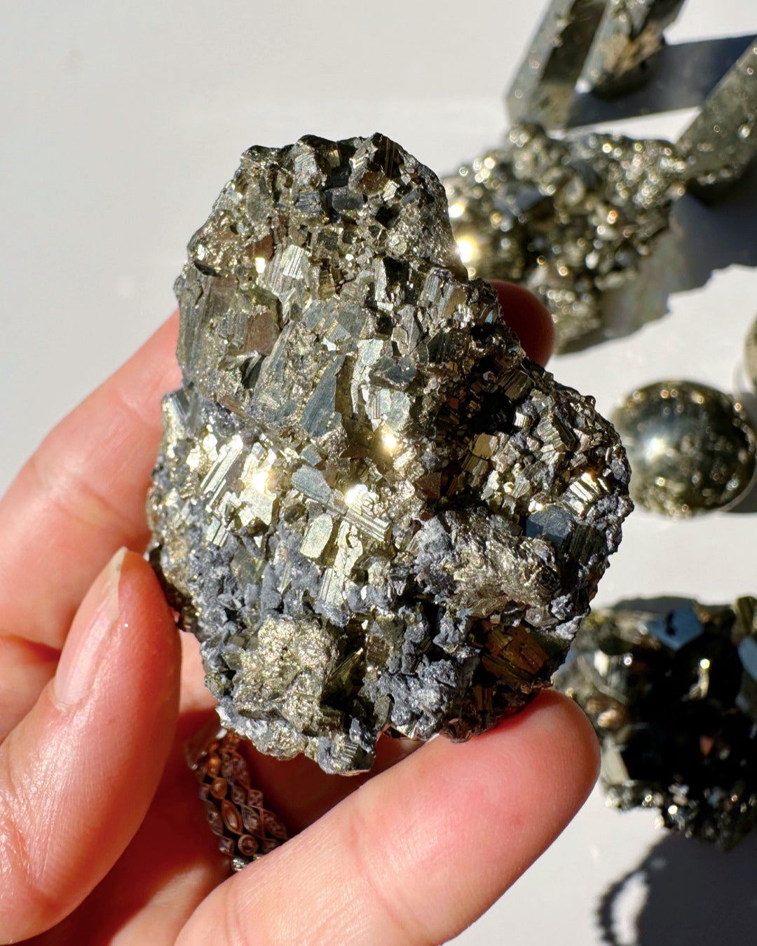 Pyrite Cluster - Baltic Mermaid