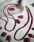 “Judy” - Ruby Gemstone Candy Necklace