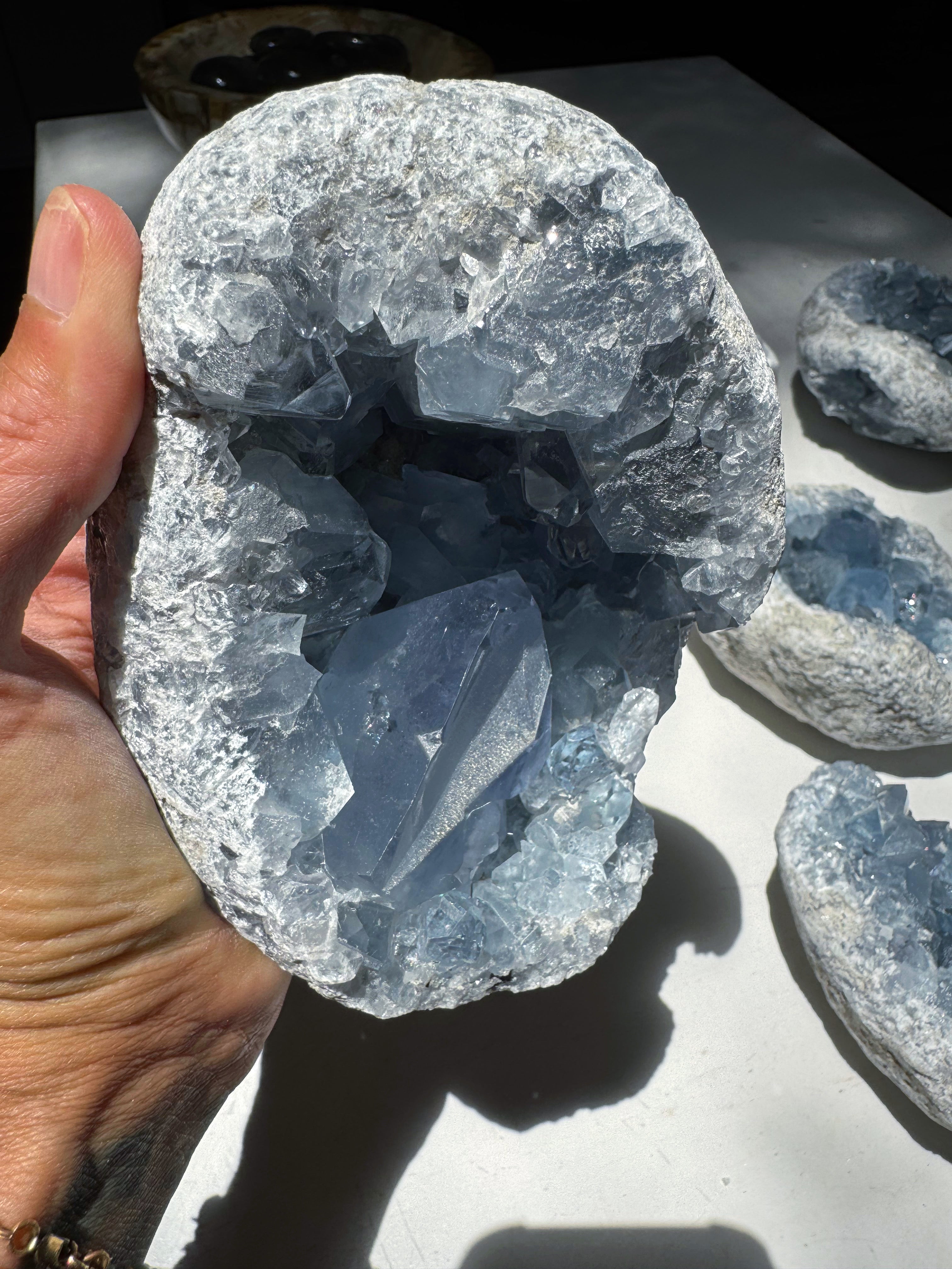Celestite Cluster Baltic Mermaid