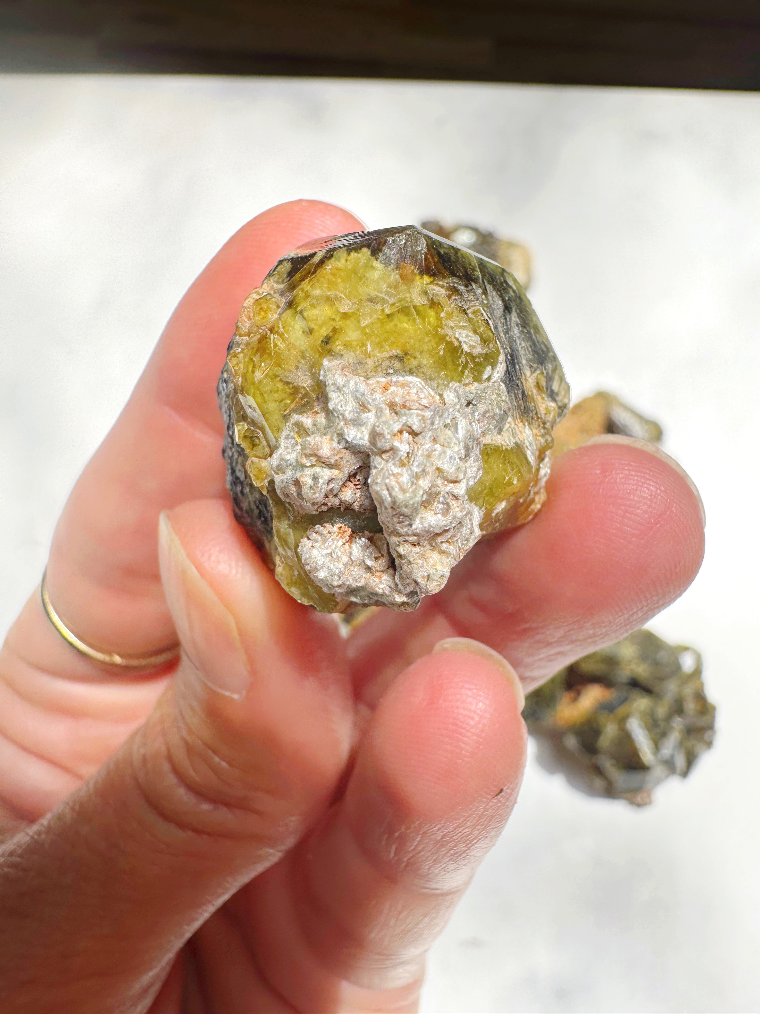 Rare Mali Green Grossular Andradite Garnet w/ Clinochlore AAA Quality Baltic Mermaid