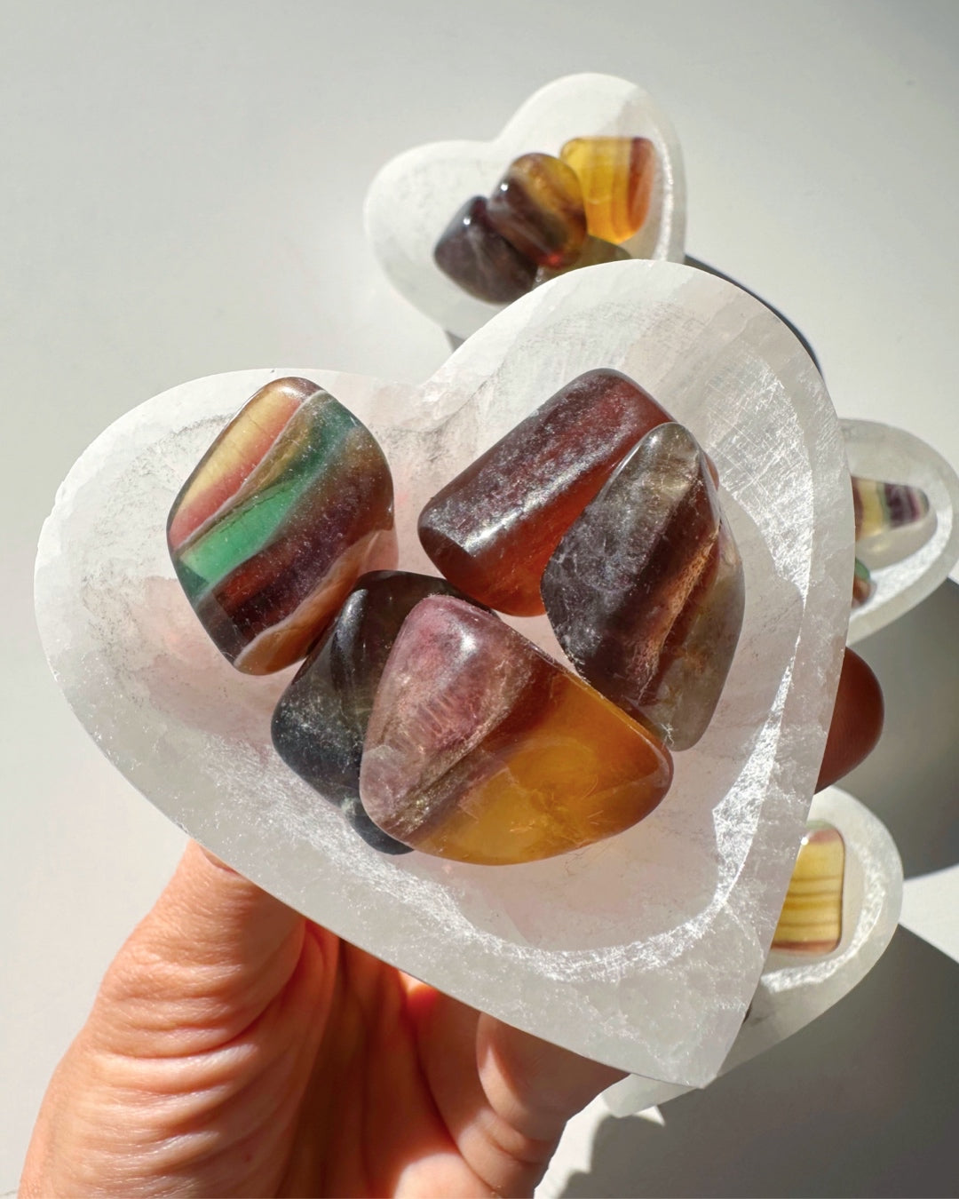 Small Selenite Heart Dish - Baltic Mermaid