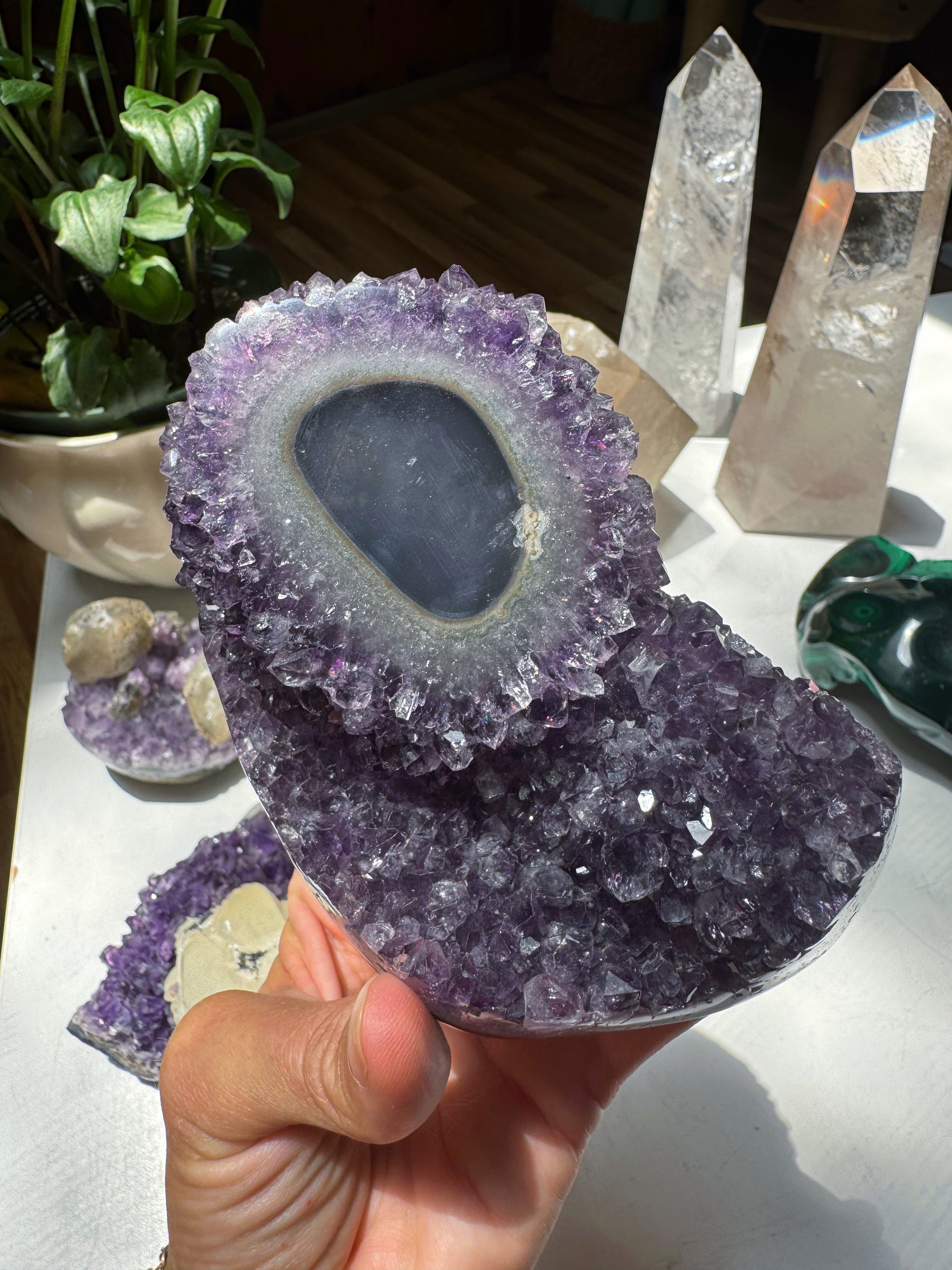 Amethyst Stalactite Eye Cluster from Uruguay Baltic Mermaid