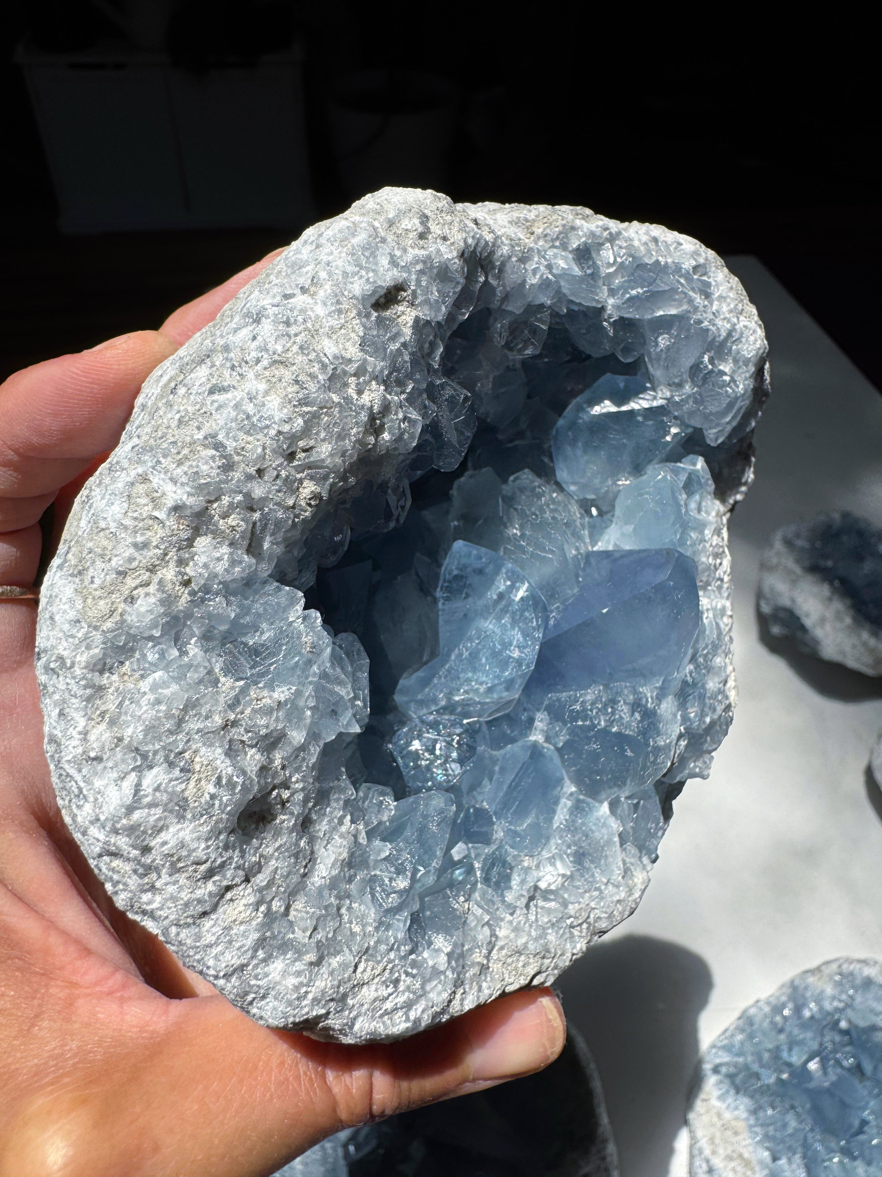 Celestite Cluster Baltic Mermaid