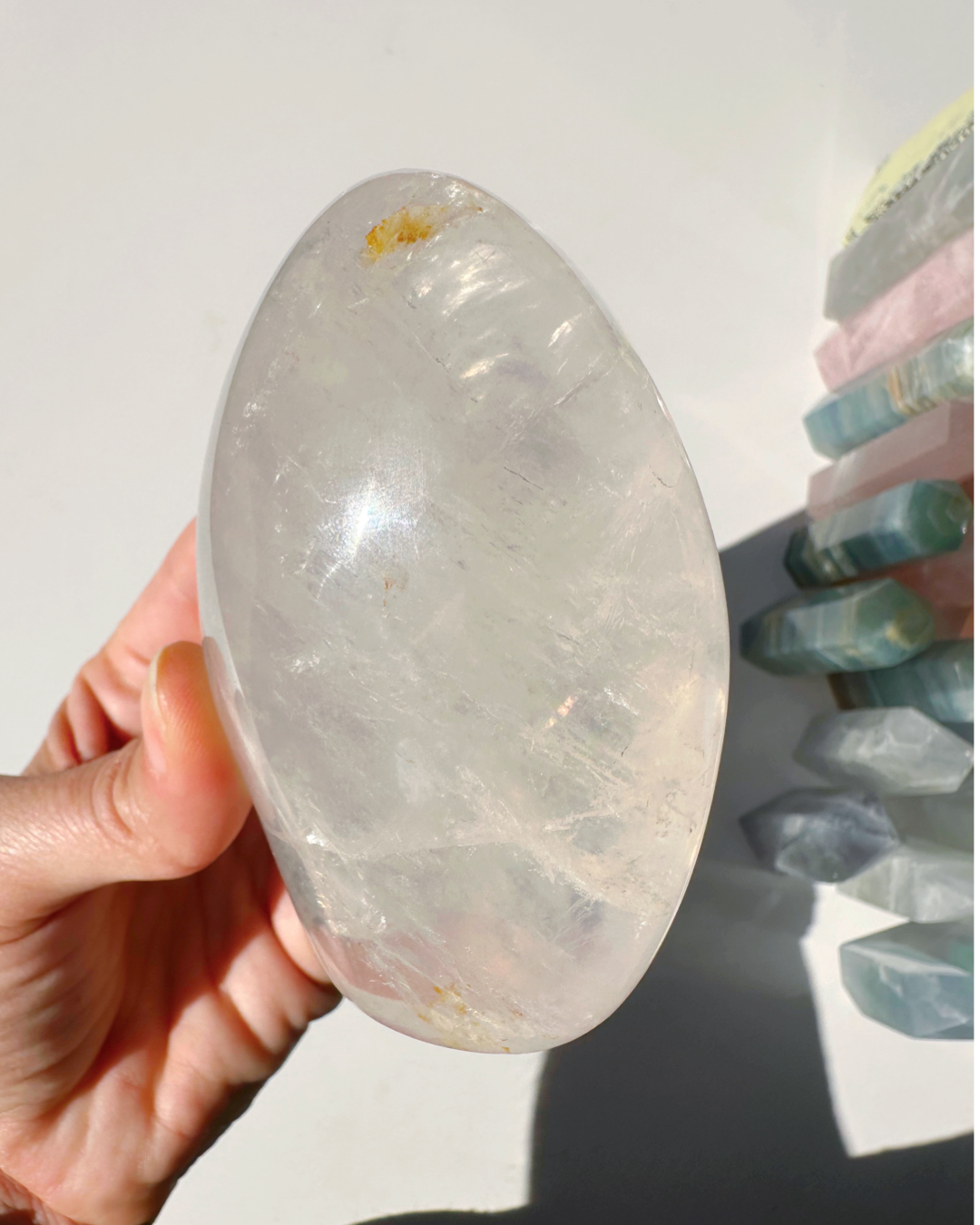 Quartz Freeform w/ Hematoid Inclusions - Baltic Mermaid