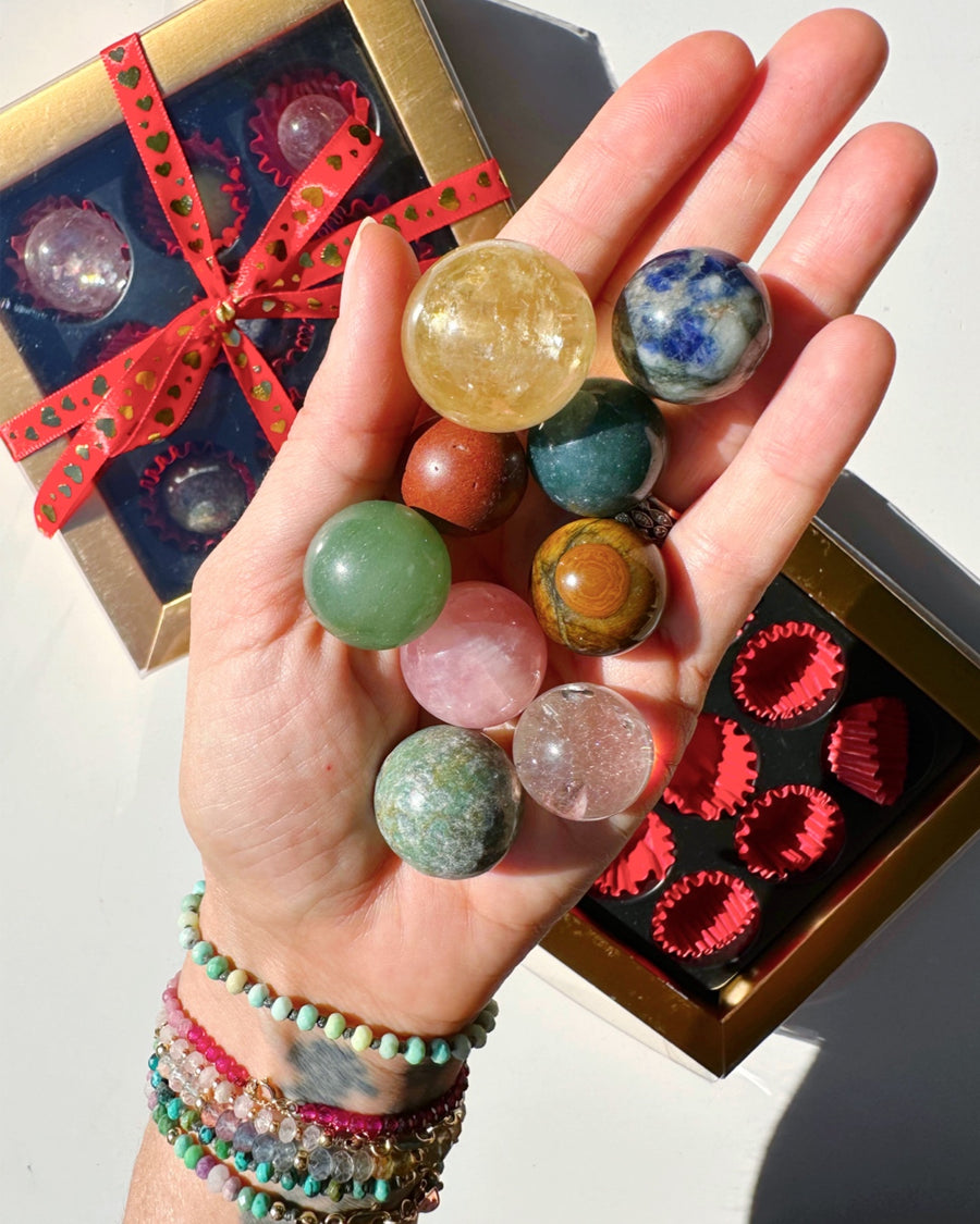 “Better Than Chocolates” - Valentine Sphere Crystal Set 💘