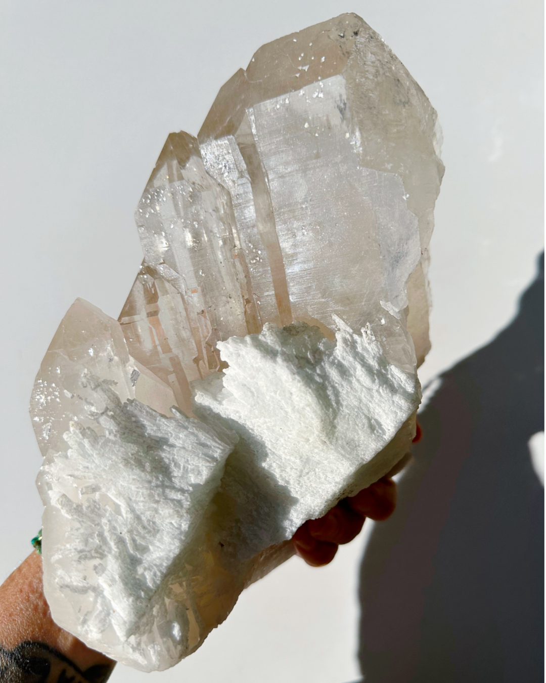 Cathedral Quartz Cluster w/ Albite