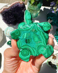 Hand Carved Malachite Turtle