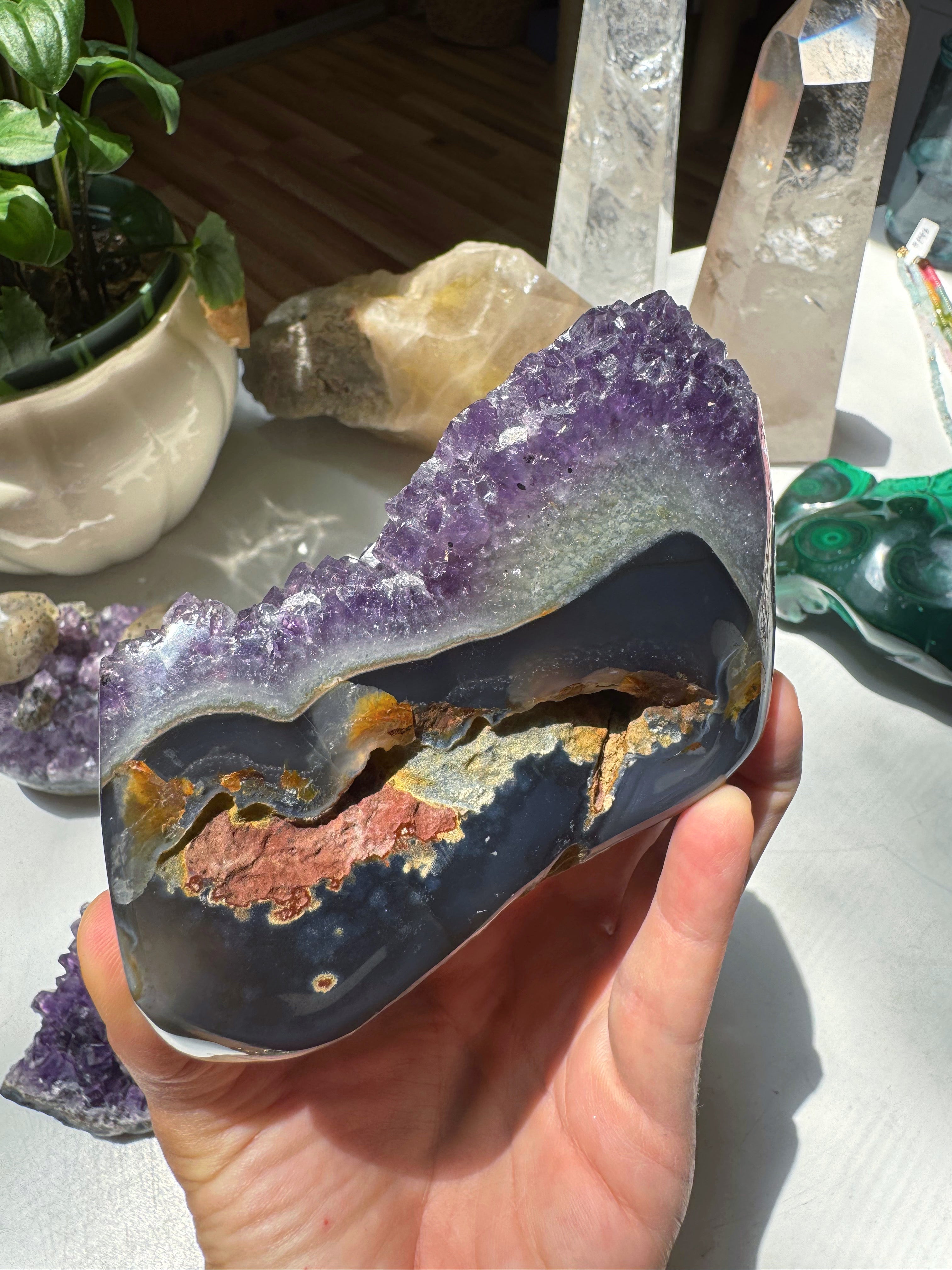 Amethyst Stalactite Eye Cluster from Uruguay Baltic Mermaid