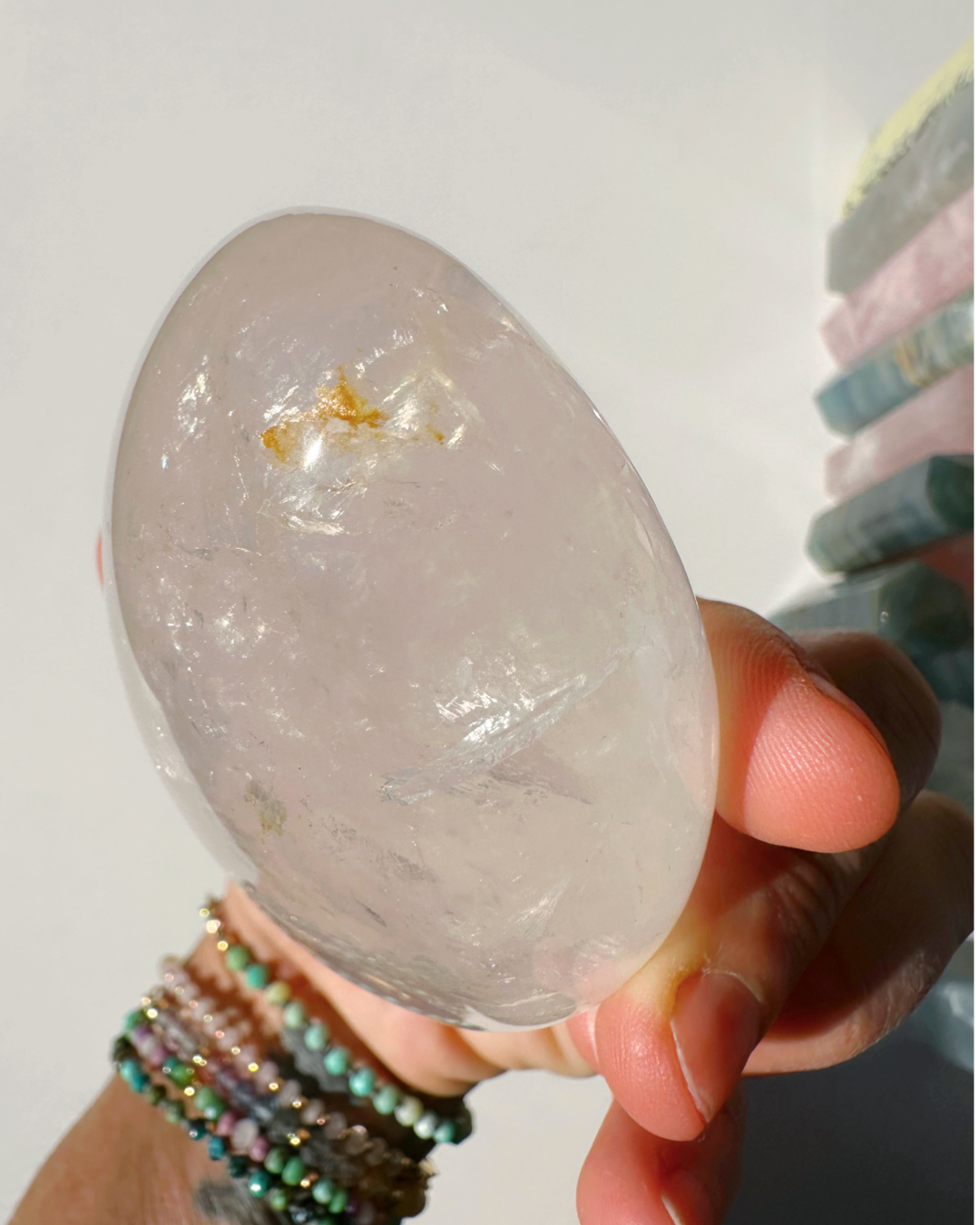 Quartz Freeform w/ Hematoid Inclusions - Baltic Mermaid