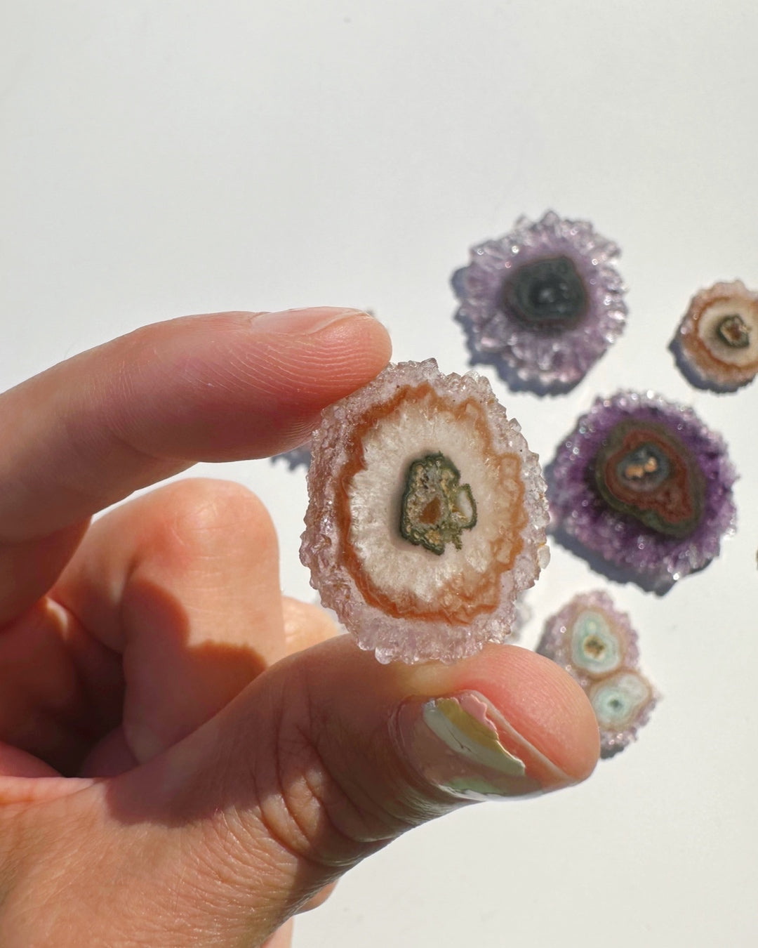 Amethyst Stalactite Slice F