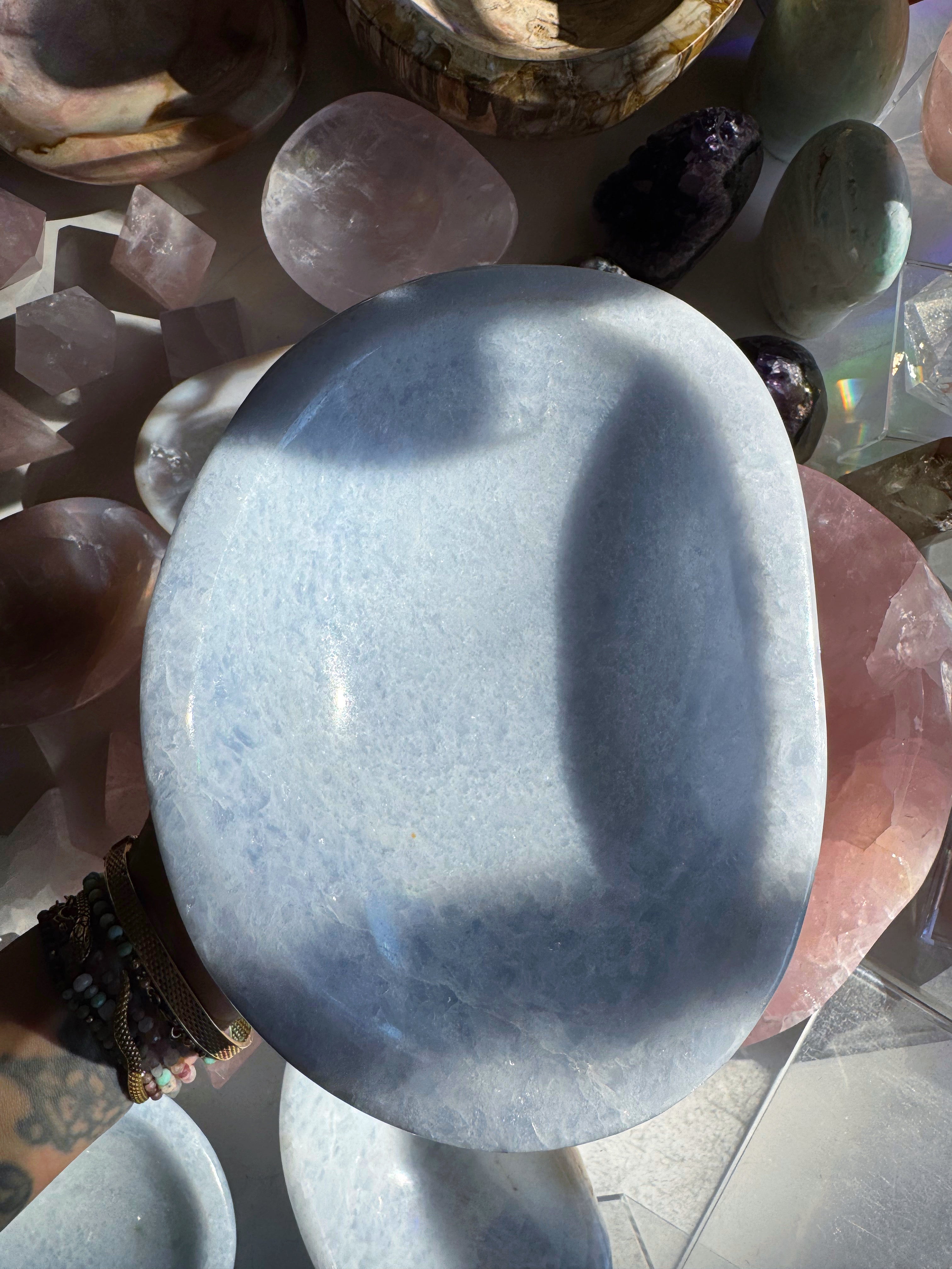 Blue Calcite Bowl Baltic Mermaid