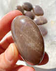 Sunstone & Peach Moonstone Palm Stone - I