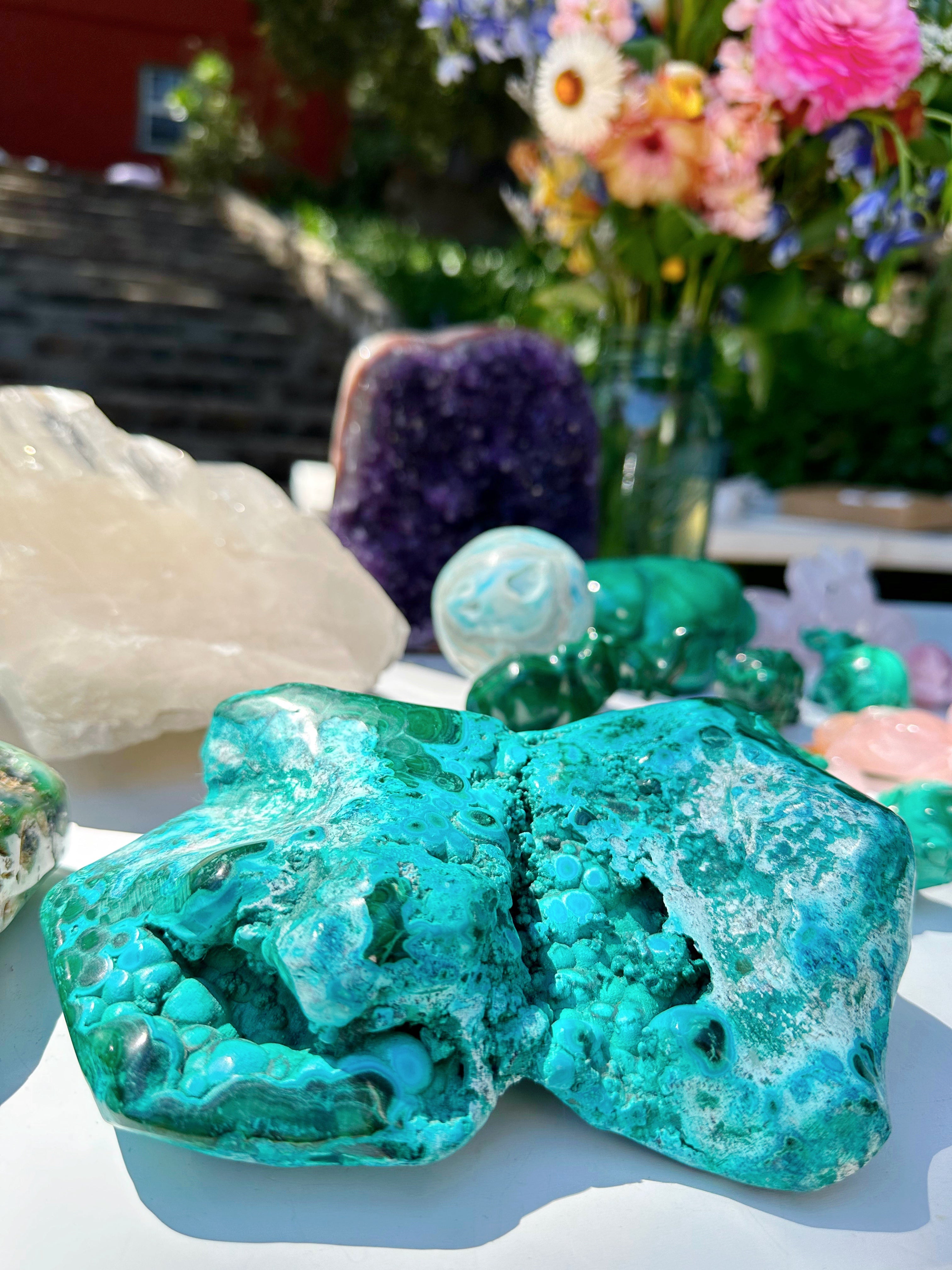 Chrysocolla w/ Malachite - Baltic Mermaid