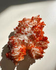 Vanadinite on Barite from Morocco