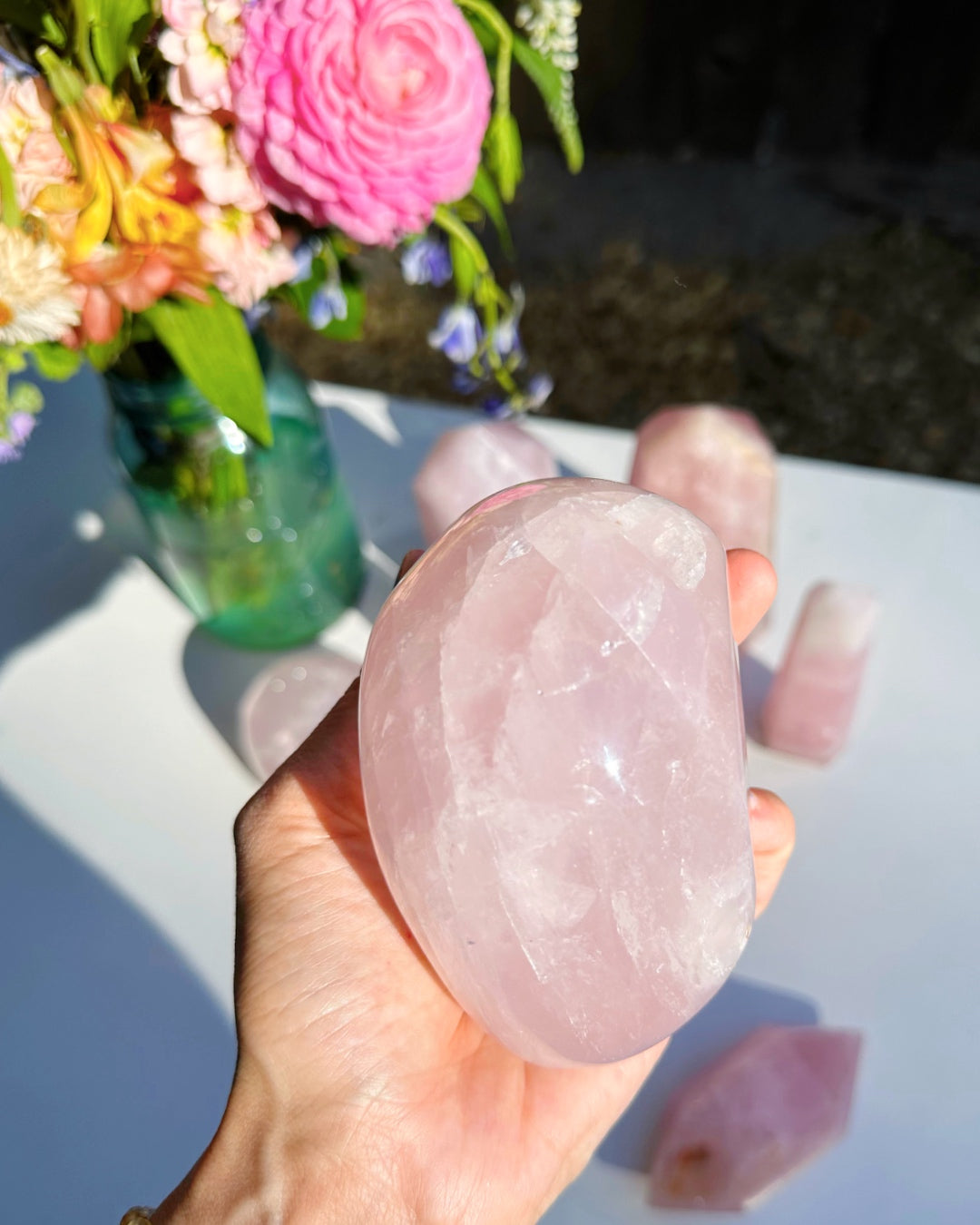 Rose Quartz Freeform - A