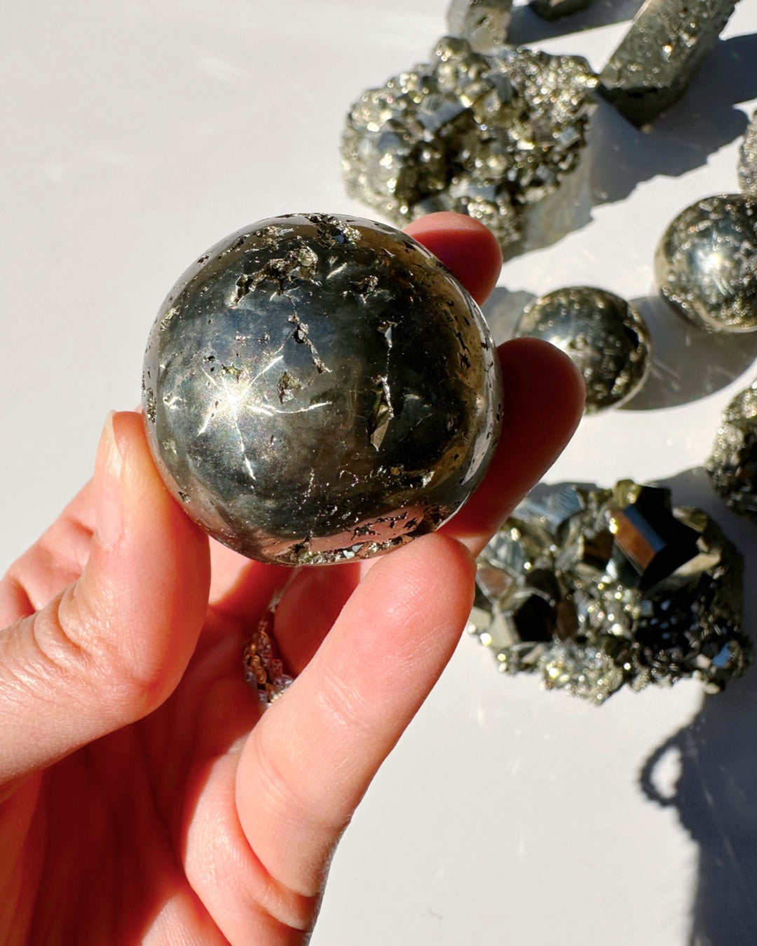 Pyrite Sphere - Baltic Mermaid