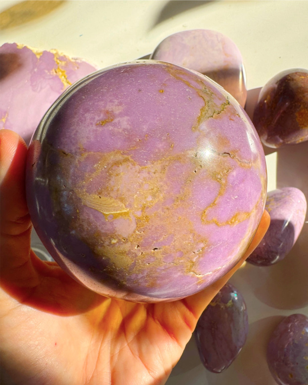 Phosphosiderite Large Sphere - AAA - Baltic Mermaid