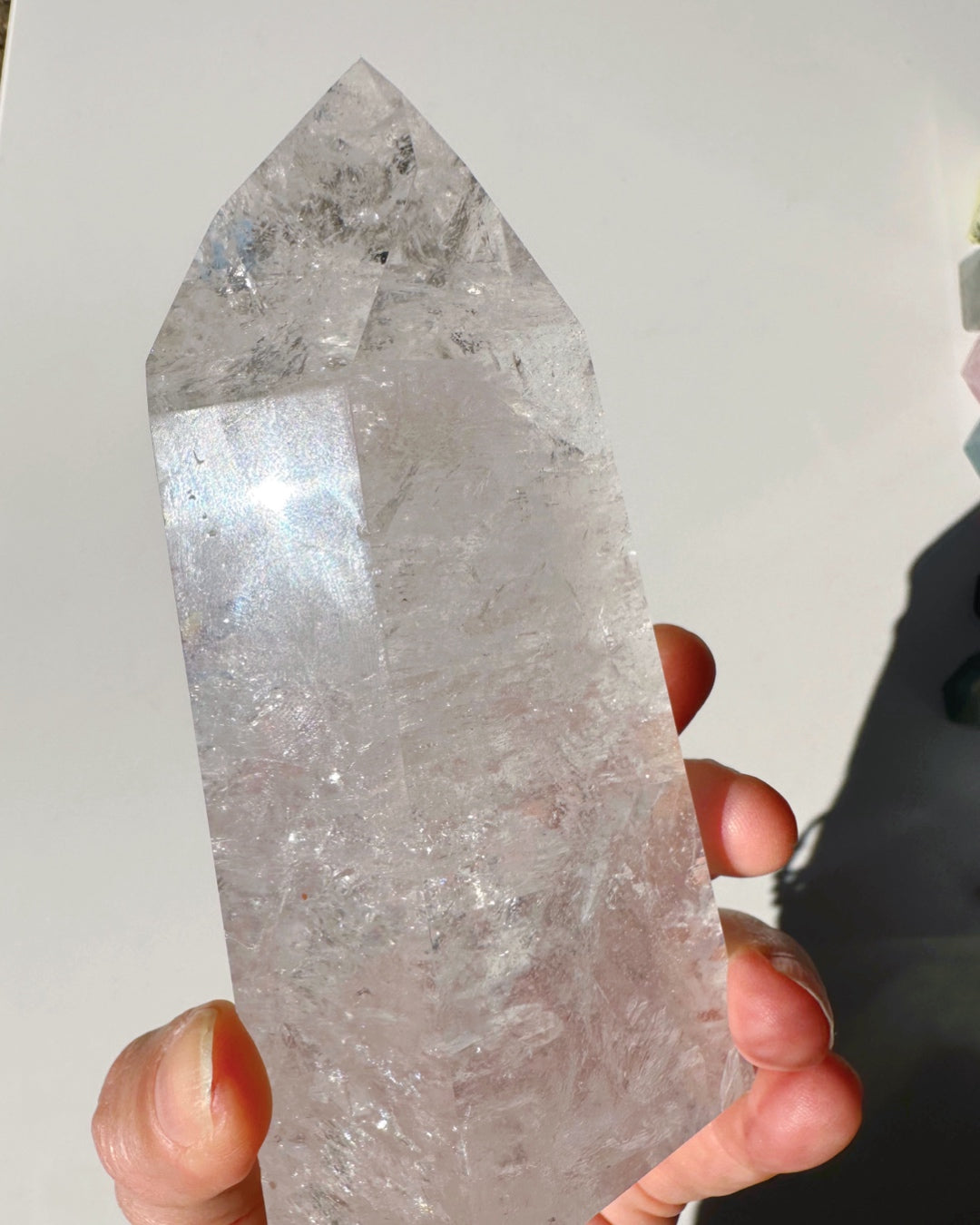 Clear Quartz Tower - Baltic Mermaid