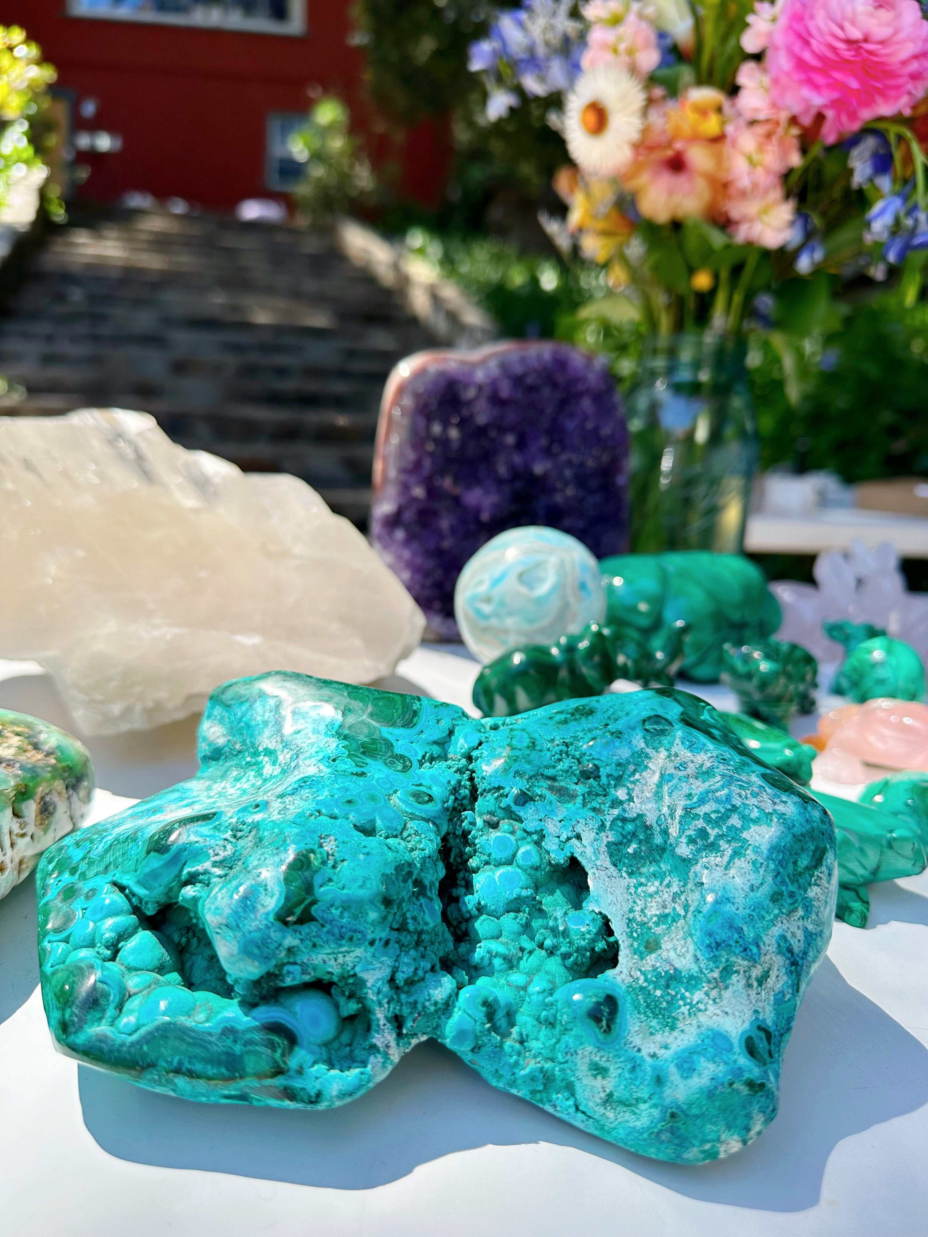 Chrysocolla w/ Malachite - Baltic Mermaid