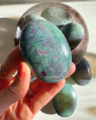 Ruby in Fuchsite with Blue Kyanite Palm Stones - Baltic Mermaid