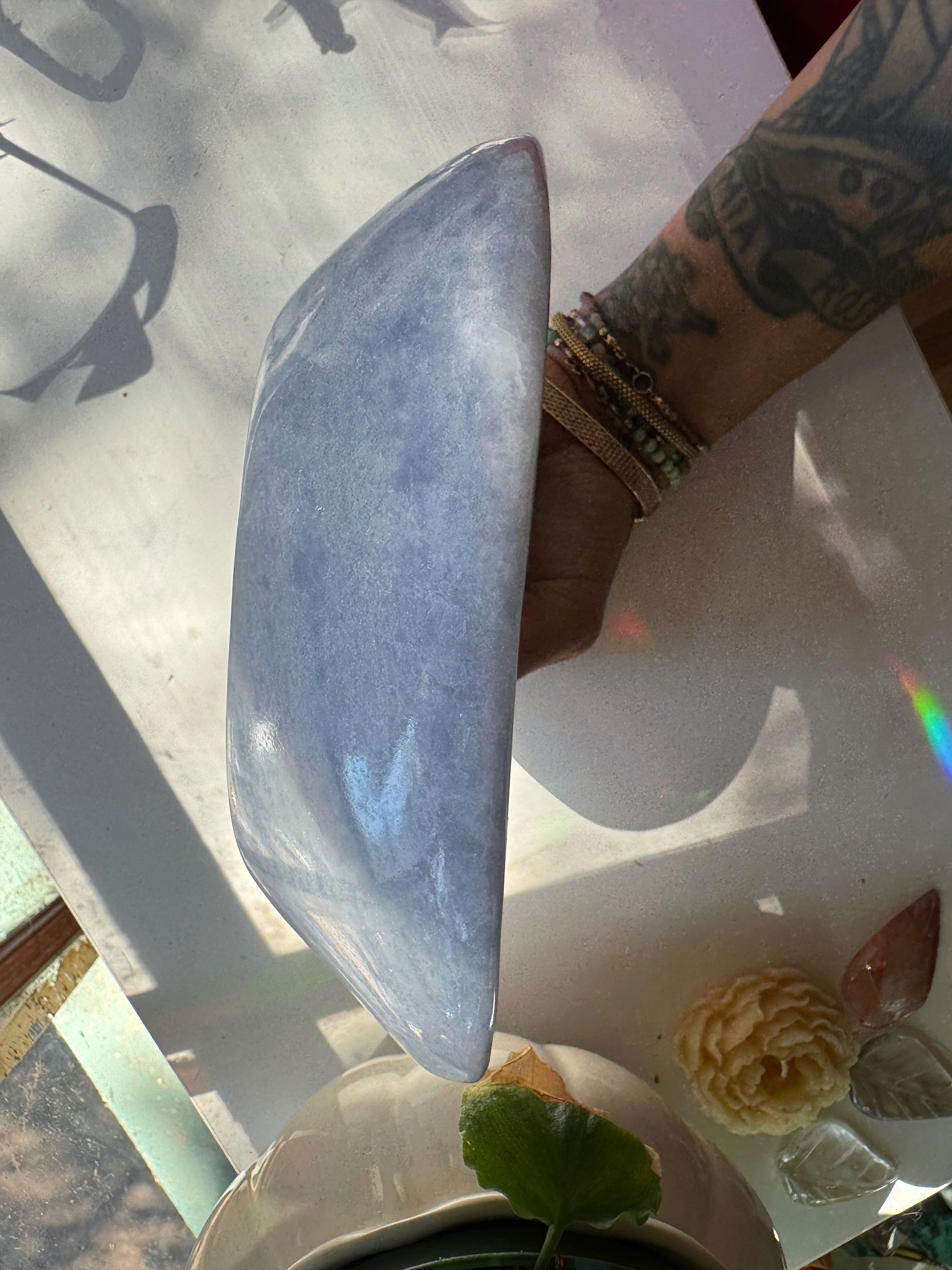 Blue Calcite Bowl Baltic Mermaid