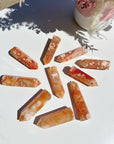 Carnelian Flower Agate Towers