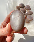 Sunstone & Peach Moonstone Palm Stone - I