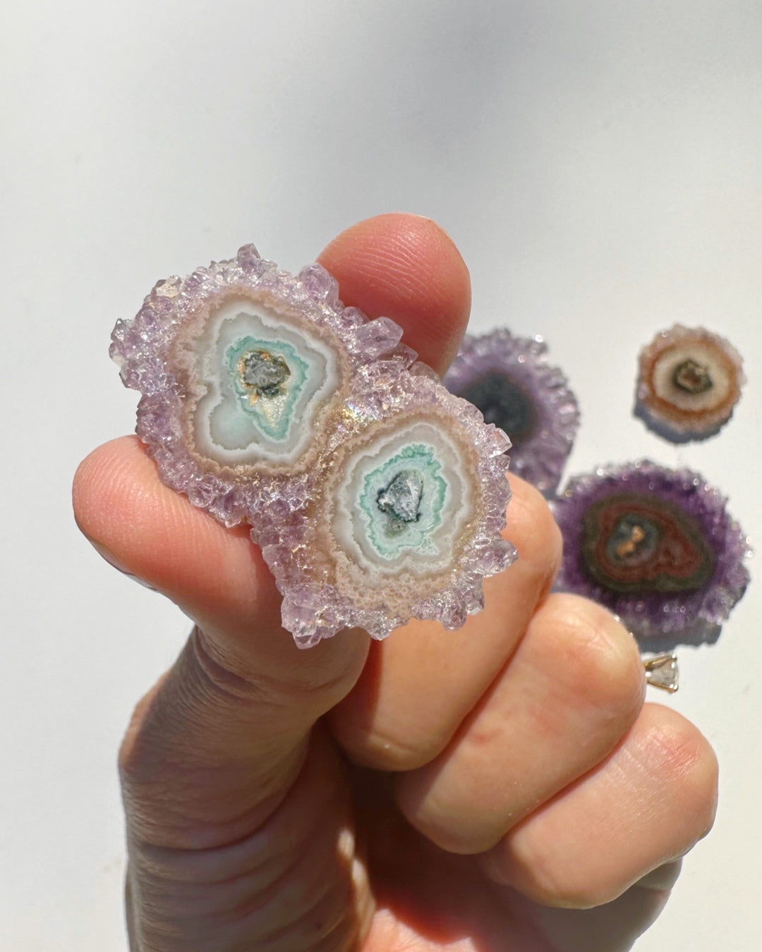 Amethyst Stalactite Slice E