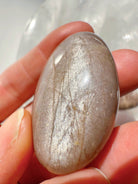 Sunstone & Peach Moonstone Palm Stone - I - Baltic Mermaid