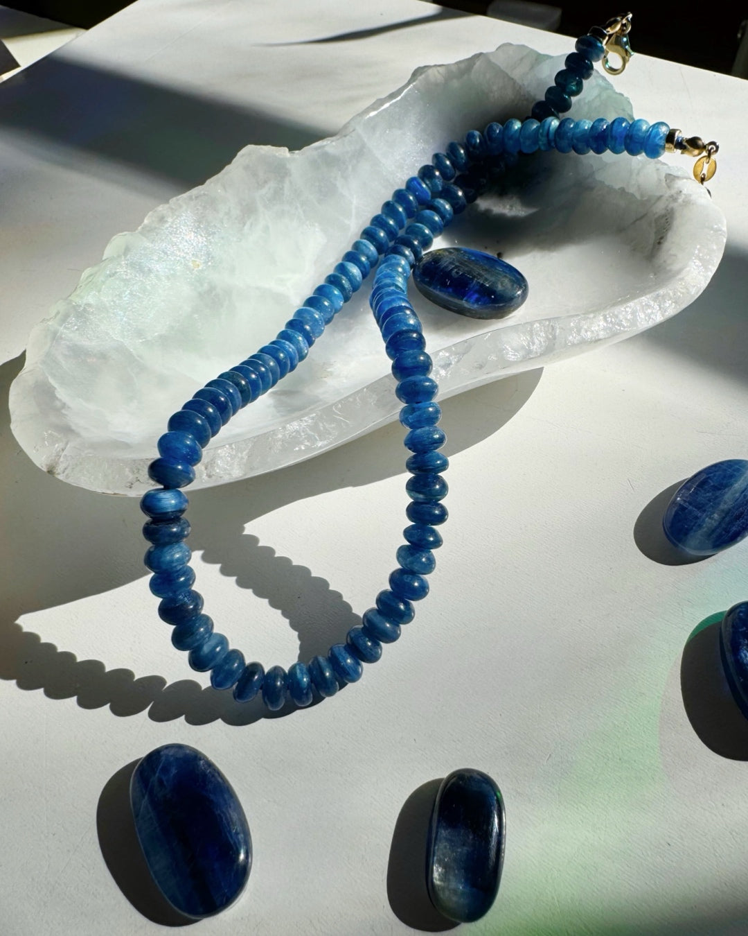 “Diana” - Blue Kyanite Gemstone Candy Necklace