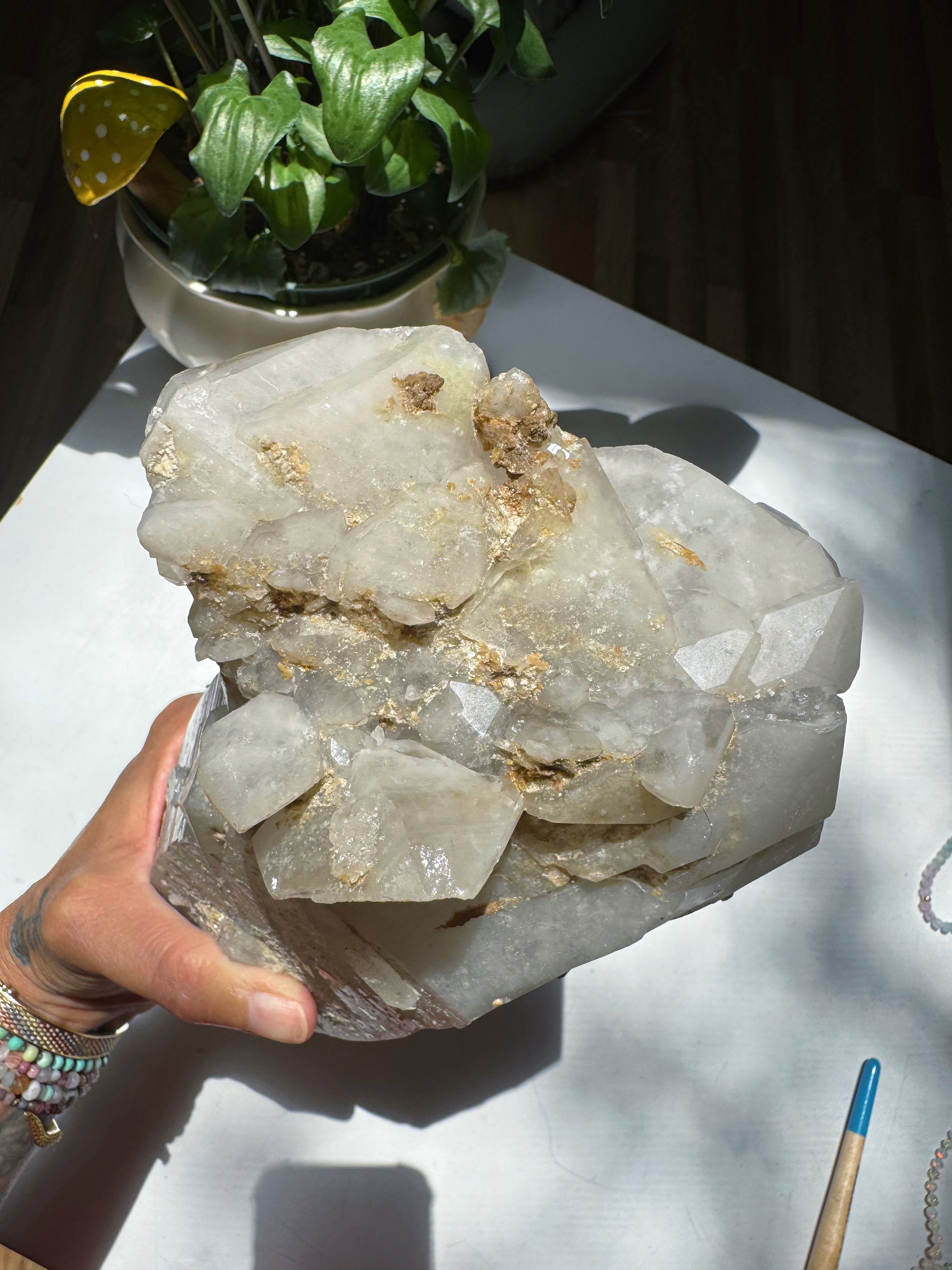 Large Double Terminated Quartz Point w/ Inclusions from Brazil Baltic Mermaid