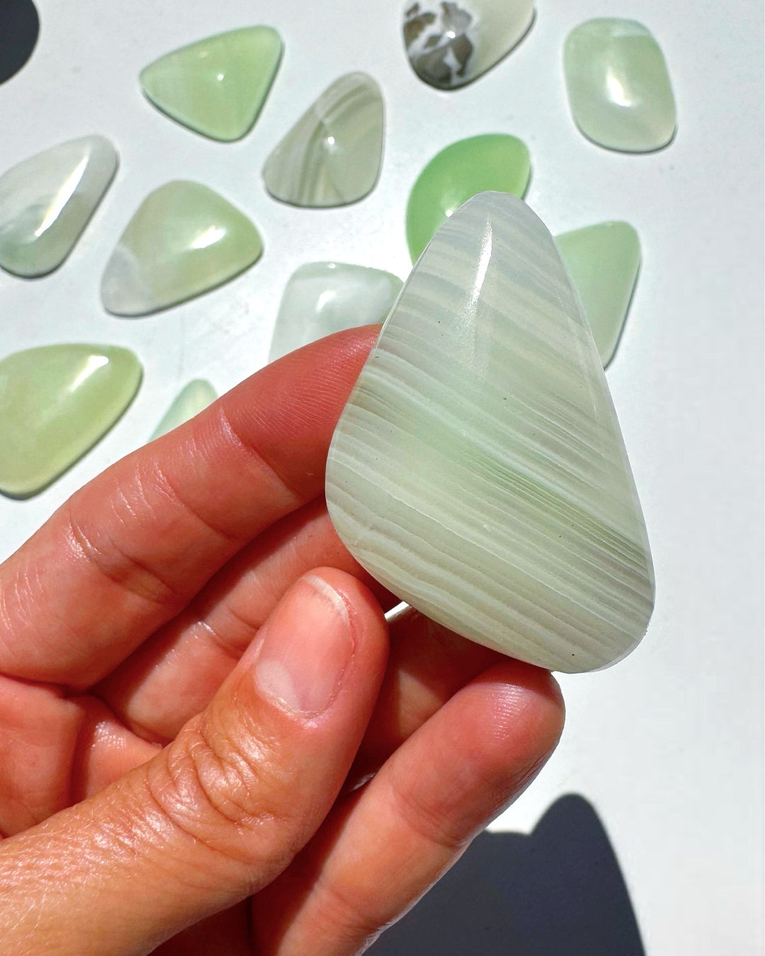 Green Calcite Cabs - Baltic Mermaid