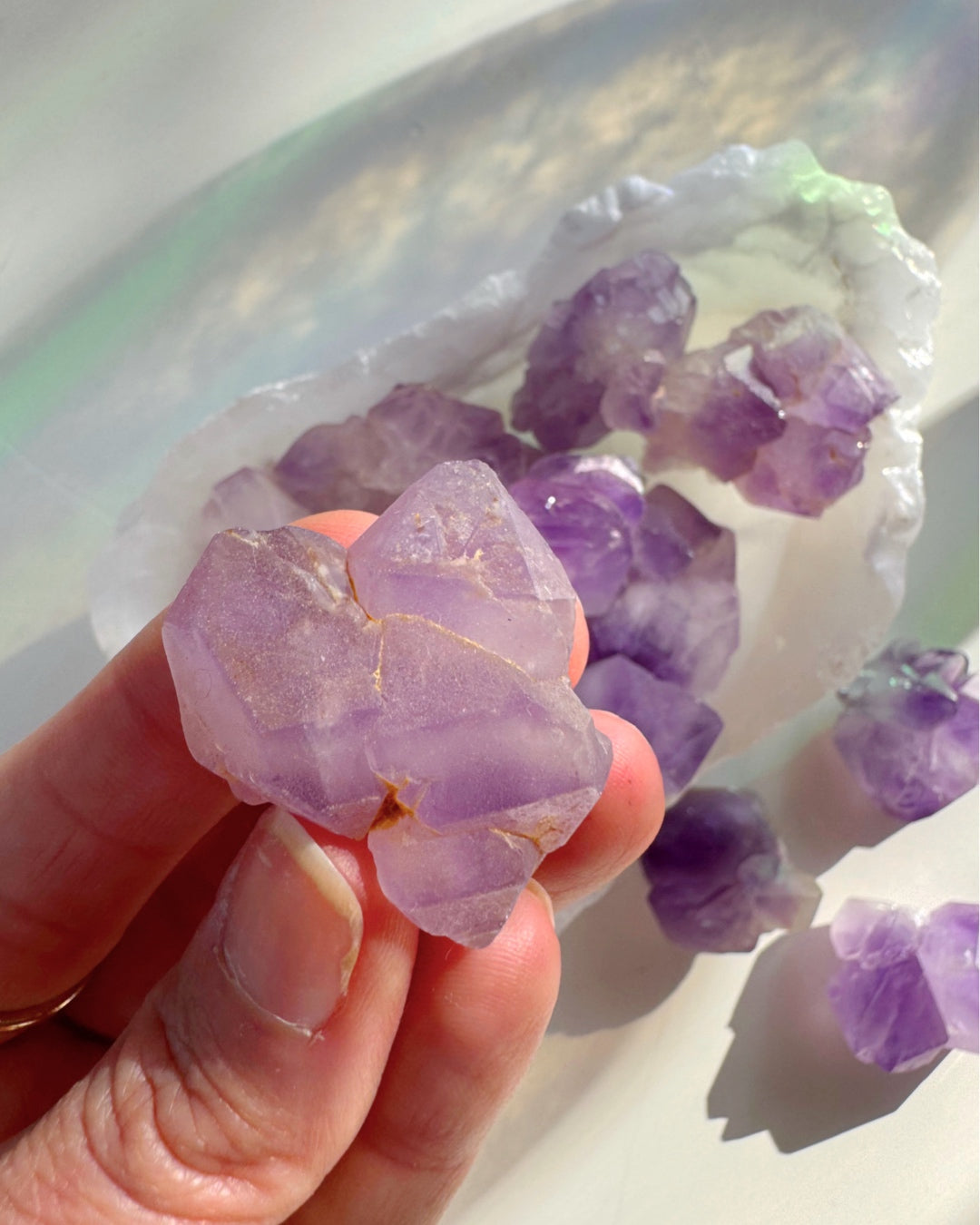 Tibetan Elestial Amethyst Cluster - Baltic Mermaid
