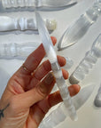 Selenite Dagger - Small Twisted Handle