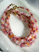 “Sunset Sorbet” - Gemstone & 14k Gold Filled Candy Bracelet Baltic Mermaid