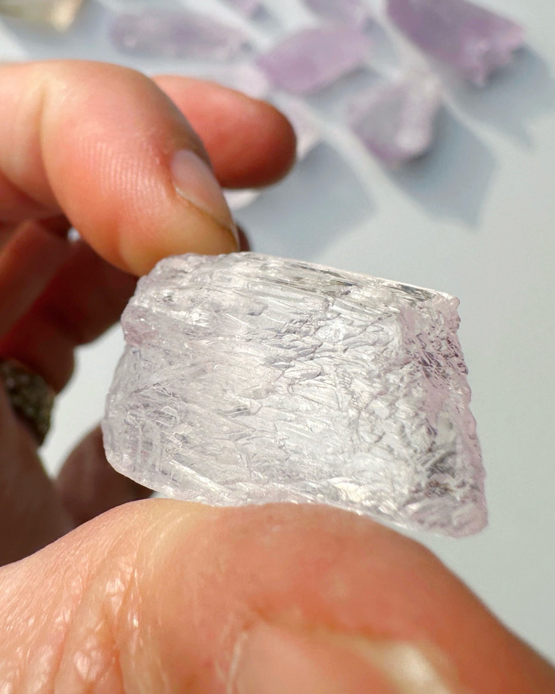 Raw Kunzite