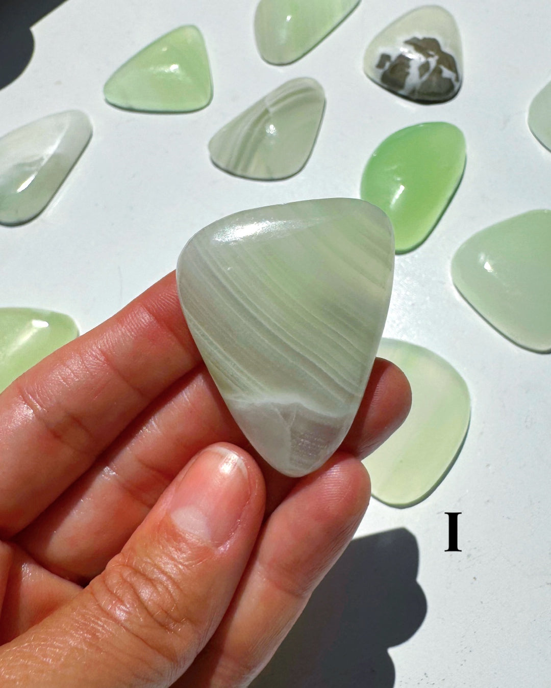 Green Calcite Cabs