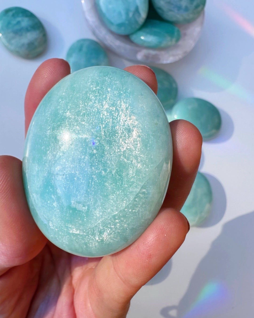 Amazonite Palm Stones - Baltic Mermaid