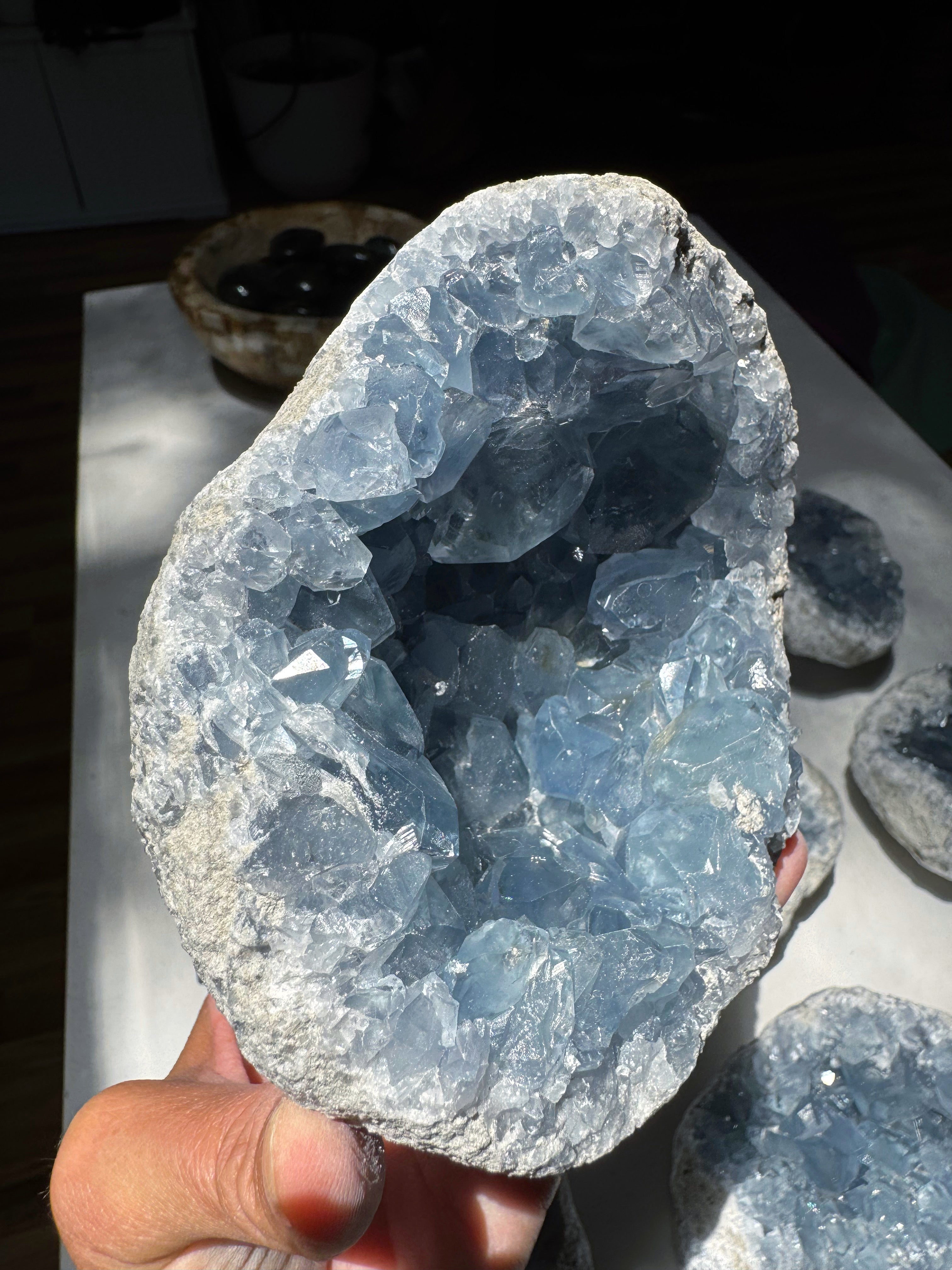 Celestite Cluster Baltic Mermaid