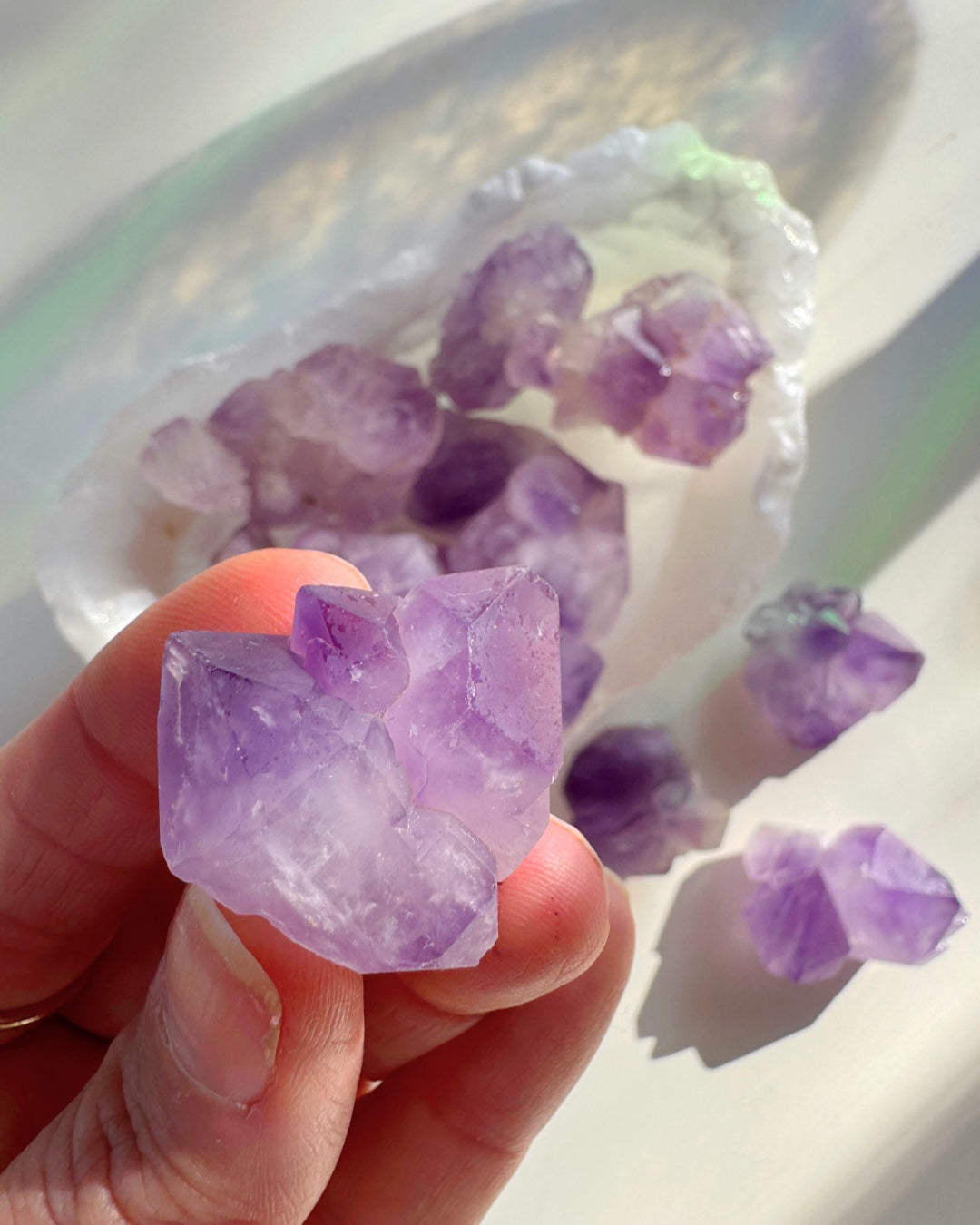 Tibetan Elestial Amethyst Cluster - Baltic Mermaid