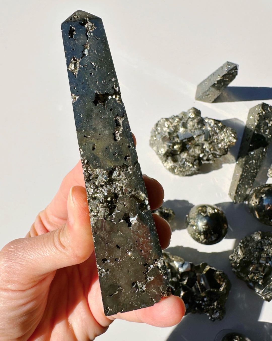 Pyrite Obelisk - Baltic Mermaid