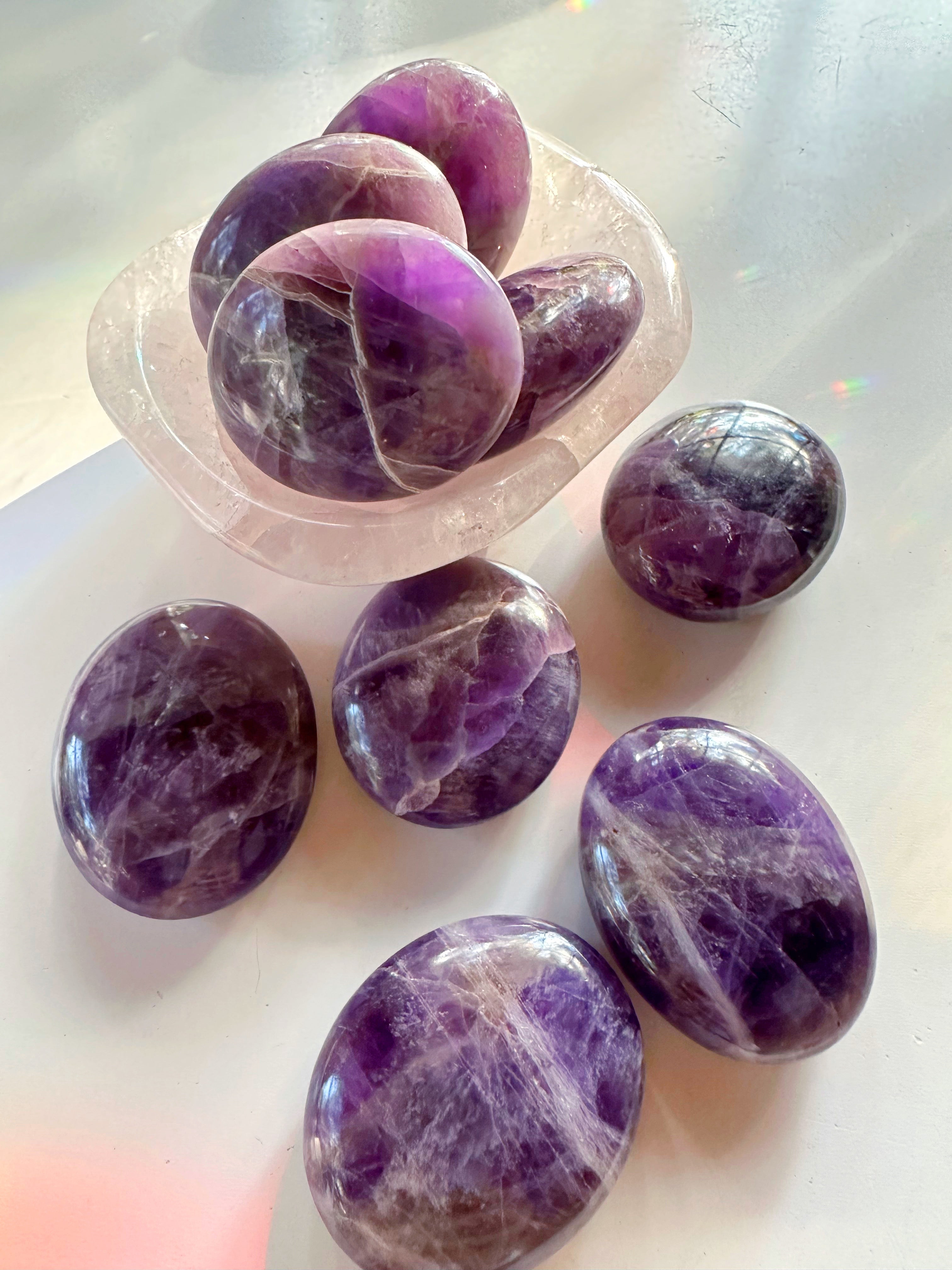Amethyst Palm Stones from India - Baltic Mermaid