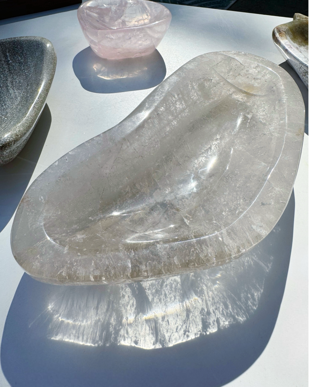 Light Smoky Quartz Dish - Baltic Mermaid